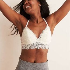 Aerie Romantic Lace Bralette-ivory